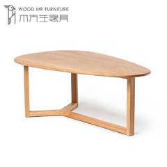 北欧实木餐桌茶几 创意时尚小户型茶几 简约现代日式 橡木矮桌