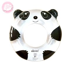 MAKO正品充气熊猫水晶圈游泳圈幼儿造型坐圈成人浮圈儿童腋下圈