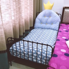 韩版全棉可爱皇冠公主房抱枕床头软包靠垫枕儿童绒布宿舍大靠背
