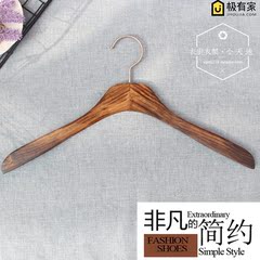 韩国男士实木衣架特级出口木裤架夹服装店木衣架防滑衣架定制刻字