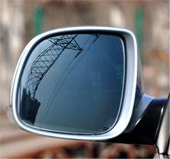 大众老款途锐 帕萨特B4反光镜后视镜 粘贴白镜蓝镜防眩目倒车镜片