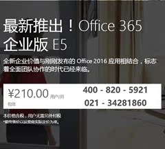 Office 365 企业版E5/Office 365 Enterprise E5/月付