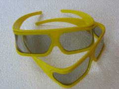 圆偏3D眼镜 偏光3D眼镜 4D眼镜 5d眼镜REALD影院专用 可定制