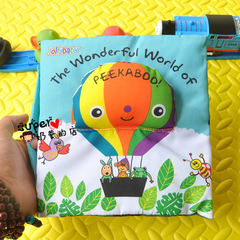 包邮 婴儿童布书玩具热气球捉迷藏立体早教益智玩具响纸撕不烂