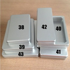 38至43号固体彩铅铁盒收据票据卡片信封天窗PVC塑料收纳盒箱子
