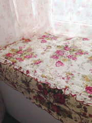 时尚全棉绗缝夹棉飘窗垫 窗台垫子沙发垫坐垫 可机洗