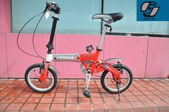【JHC建和折叠自行车全国唯一指定专卖店】14寸折叠车-红1403