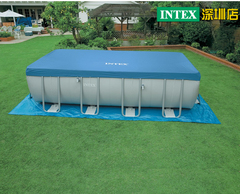 包邮INTEX长方形支架水池 家庭泳池支架水池别墅 游泳池 大型水池