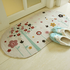 RoVing童话手工环保全棉吸水防滑地垫/床前垫/地毯多尺寸