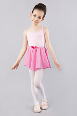 红舞鞋粉色150粉紫色150棉双吊带儿童舞蹈服幼儿练功服半体服正品