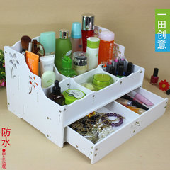 MM必备 高档桌面化妆品收纳盒 大容量韩式创意桌面多功能首饰盒