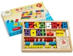 包邮幼得乐数字学习盒带 算术盒 木制玩具 儿童玩具早教好帮手