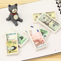 中小学生韩国卡通可爱创意货币儿童大橡皮擦学习用品文具礼品橡皮