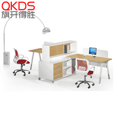新款 办公家具屏风隔断自由组合办公桌椅职员工作位时尚电脑卡桌