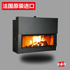 法国原装进口AXIS燃木真火壁炉 嵌入式壁炉 钢板壁炉芯 F1600H