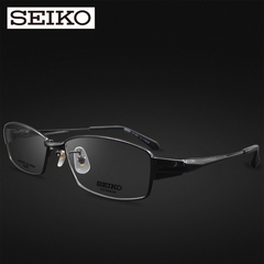 精工SEIKO纯钛全框镜架HK3003时尚商务男镜框光学配镜架近视眼镜
