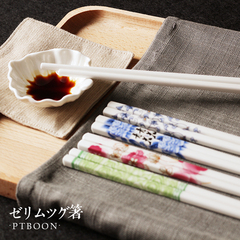出口日本 高档高骨瓷筷子健康环保无菌陶瓷筷子中式筷子手感极佳