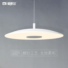 爱斯兰LED简约现代白色餐吊灯吊灯客厅咖啡厅铝材吊线灯CD-010