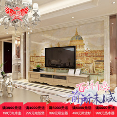 雄亨瓷砖电视背景墙3D现代简约欧式客厅别墅酒店镀金雕刻 威尼斯