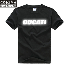 杜卡迪LOGO标志 机车 摩托车标志短袖 DUCATI T恤  圆领 夜光包邮