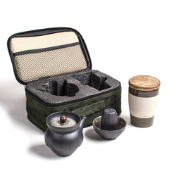 快客杯一壶二两杯简易便携旅行整套陶瓷功夫茶具套装茶道茶杯茶壶
