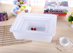 2号-6号白色收纳盒/塑料冰盘/保鲜盒/食品盒/长方形冰盘