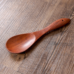 进口 花梨木饭勺 手工打磨木勺 木雕饭勺 红木餐具用品