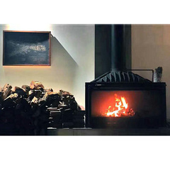 正品圣罗曼燃木壁炉 铸铁壁炉 超大观火面真火壁炉 泰坦 优惠促销