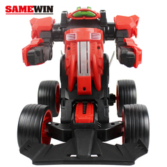 SANEWIN一键遥控变形车智能对话机器人充电遥控玩具汽车男孩玩具