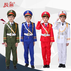 童装新款中小学生升旗手服装国旗班儿童三军仪仗队号服管乐队套装