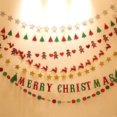 EVA圣诞节拉花 装饰品店面商场布置装扮品圣诞树雪花星星圣诞装饰