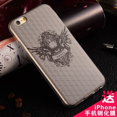 魅杰iphone6s手机壳硅胶青春男士全包苹果六软壳4.7寸超薄外壳潮