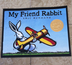 美国进口儿童绘本图画书My Friend Rabbit 凯迪克金奖绘本故事书