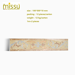 意大利missu瓷砖100*500欧式地面腰线配件客餐厅阳台玄关卫生间砖