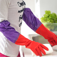 橡胶厨房家用护手套 护肤洗碗家居手套 洗衣薄款耐用家务清洁手