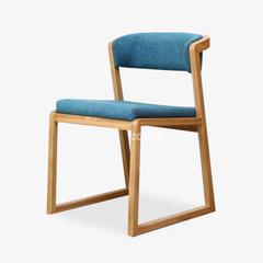 纯实木白橡木餐椅 宜家靠背椅 咖啡椅布艺餐椅 新款厂家直销