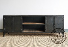 美式乡村铁艺怀旧复古工业风格做旧复古工业风格铁皮电视柜斗柜