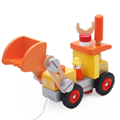 男孩拆装螺母组合拆卸可动手拆装工程车动手儿童可拆卸组装玩具车