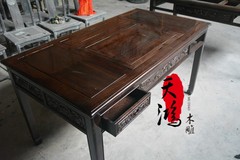 红木古典家具/黑檀餐桌/餐台/茶桌/仿古实木家具/多功能桌