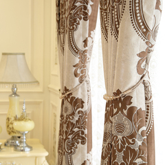 凯布琪诺- 欧式客厅定制窗帘阳台落地窗卧室遮光布隔热成品窗帘