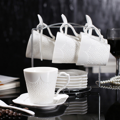 简约英式陶瓷欧式高档骨瓷咖啡杯套装杯碟勺套装下午茶茶具茶杯子