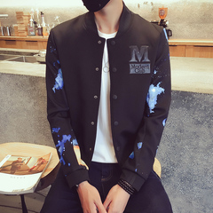 秋装韩版潮男士卫衣长袖修身青年棒球服休闲运动夹克开衫学生外套