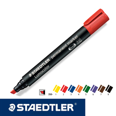 德国原装施德楼STAEDTLER 350 油性防干麦克笔马克笔 红/蓝/紫/黑