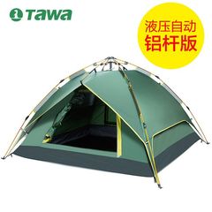 德国TAWA帐篷户外双人双层3-4人装备防雨家庭野营全自动铝杆帐篷