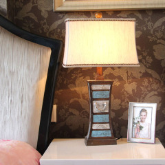 台灯卧室床头 地中海 美式乡村简约 欧式复古客厅 创意台灯床头灯