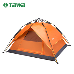 德国TAWA帐篷户外液压全自动帐篷多人野外3-4人露营防雨野营帐篷