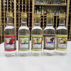 进口酒版 俄罗斯红牌（苏红）伏特加 酒伴 5味组合 50ML*5 玻璃瓶