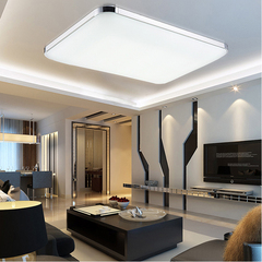 超薄LED吸顶灯客厅铝材灯长方形客厅灯现代简约卧室灯调光灯具饰