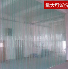 PVC透明空调帘挡风隔热防油烟垂直竖软门帘塑料窗帘广州可上门
