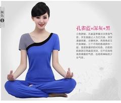 2016莫代尔新款短袖瑜伽服套装女韩版修身显瘦健身服